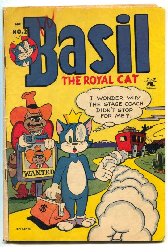 Basil the Royal Cat #2 1953-Hitler & Mussolini-funny animal FAIR