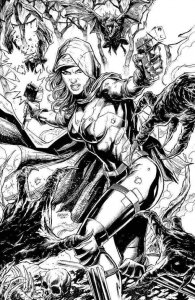 Nocterra #7 1:25 Jason Fabok & Brad Anderson B&W Virgin Variant