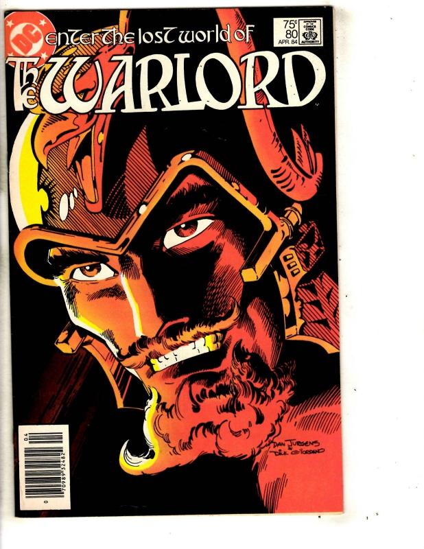 Lot Of 6 Warlord DC Comic Books # 67 74 80 82 124 + Annual 1 Mike Grell JG6