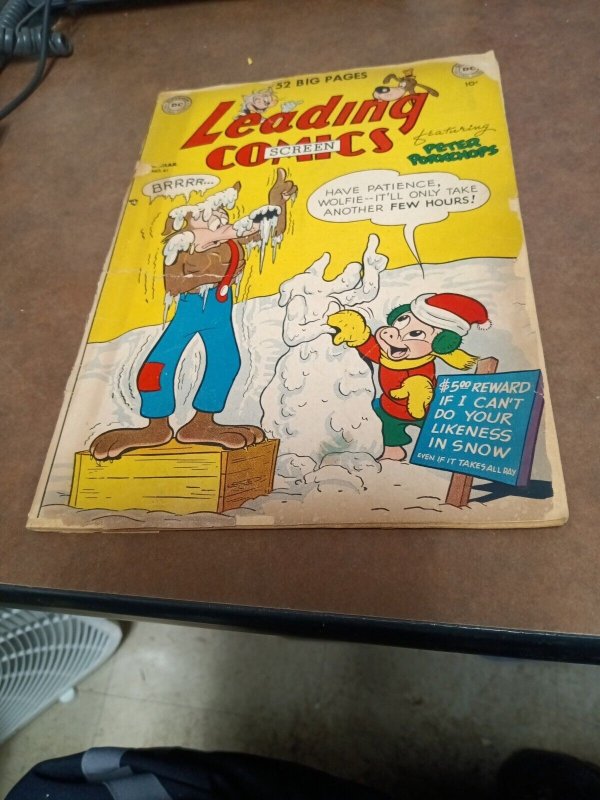 Leading Comics #41 Golden age 1951 DC funny animal cartoon scarce final issue