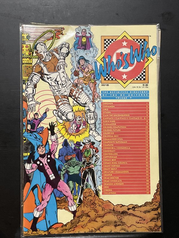 Who's Who: The Definitive Directory of the DC Universe #5 (1985)