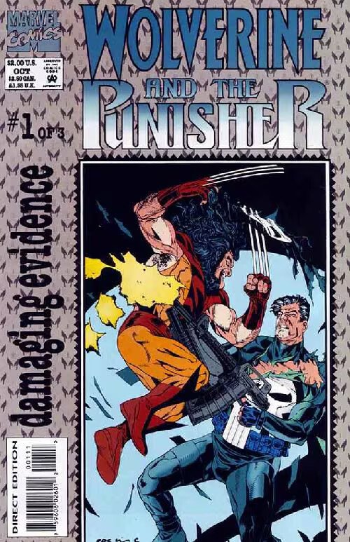 WOLVERINE & PUNISHER: DAMAGING EVIDENCE (1993 MARVEL) #1 CVR A GARY ERSKINE