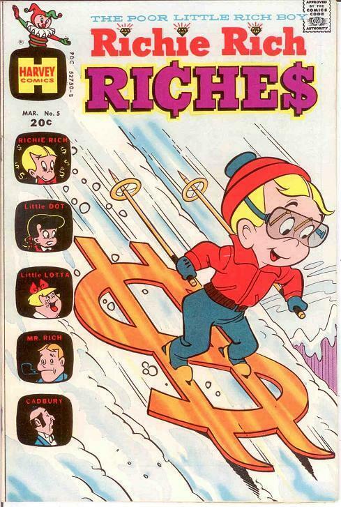 RICHIE RICH RICHES (1972-1982) 5 VF-NM Mar. 1973 COMICS BOOK