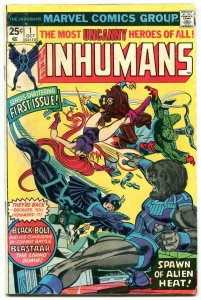 INHUMANS #1-comic book BLACK BOLT-MOVIE COMING MARVEL BRONZE AGE vg