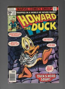 HOWARD THE DUCK #12 - 1ST APPEARANCE OF KISS IN COMICS! - (7.0) 1977