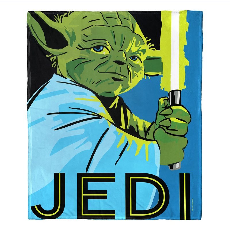 Star Wars; Pop Art Jedi Aggretsuko Comics Silk Touch Throw Blanket; 50 x 60