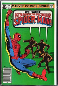 The Spectacular Spider-Man #59 Newsstand Edition (1981) Spider-Man