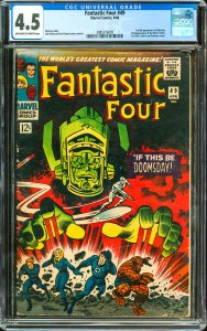 Fantastic Four #49 (1966) CGC Graded 4.5 - 1st Full Galactus