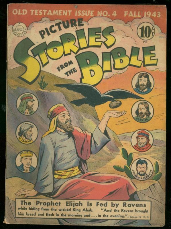 PICTURE STORIES FROM THE BIBLE #4 1943-DC COMICS FN-