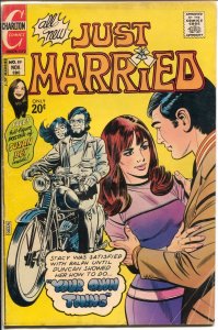 Just Married #89 1972-Charlton-motorcycle & Hippie cover-Susan Dey-VG