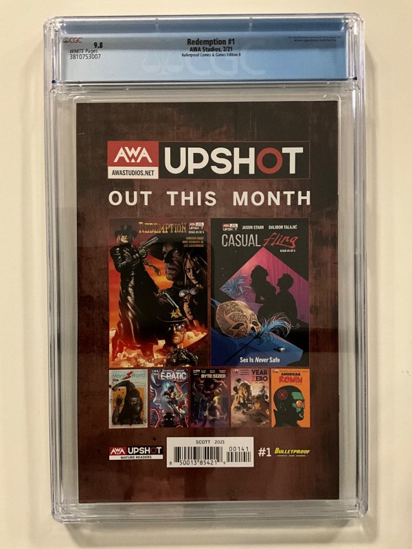 Redemption #1 Bulletproof Damien Scott Edition B CGC 9.8