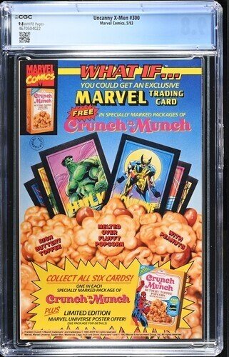 Uncanny  X-Men #300 1993 Marvel Comics CGC 9.8 White Pages 022