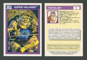 1990 Marvel Comics Card  #71 (Blob) / NM+