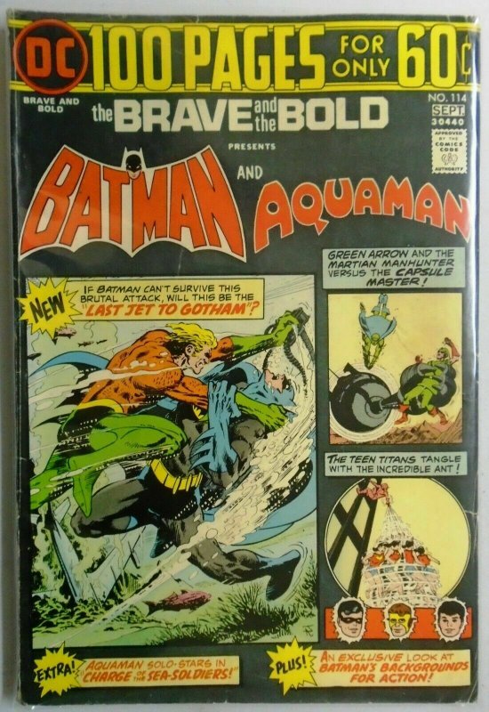 Brave and the Bold (1st Series DC) #114, 3.0 (1974)