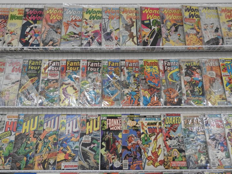 Huge Lot 140+ Silver/Bronze Comics W/ Wonder Woman, Thor, Hulk, +More! SEE DESC
