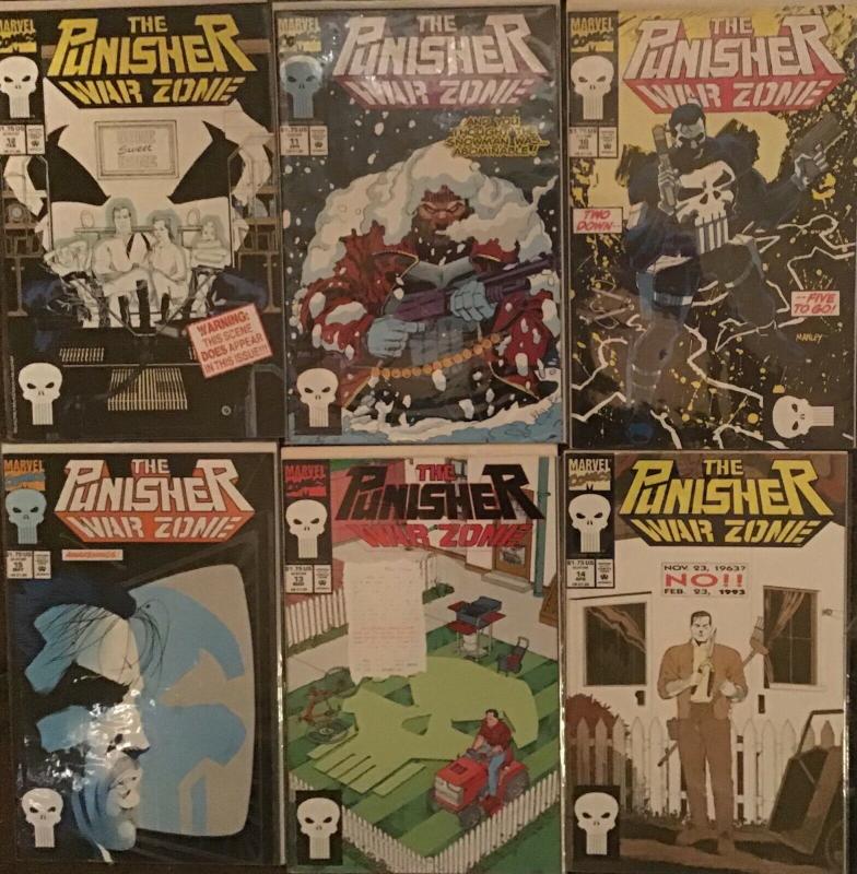 PUNISHER WAR ZONE (MARVEL)#10-15  6 BOOK LOT ALL UNREAD NM CONDITION