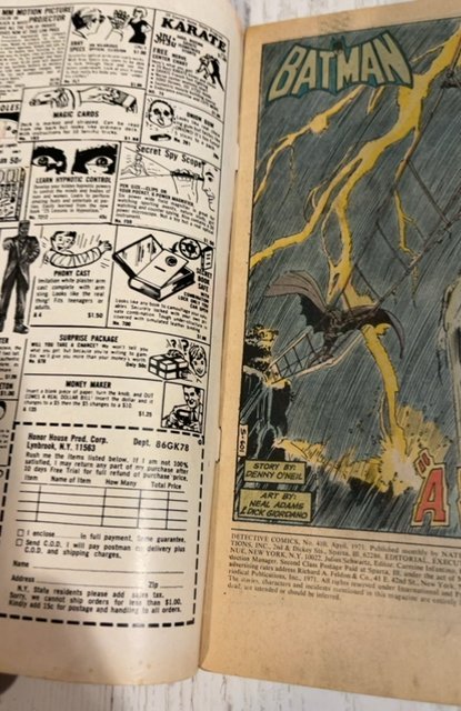 Detective Comics #410 (1971) Neal Adam's run and art