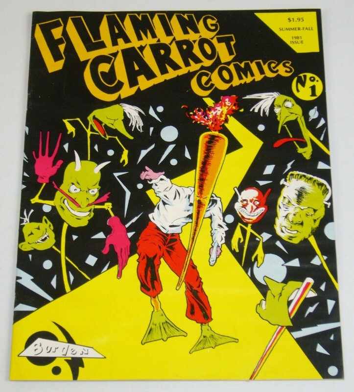 Flaming Carrot Comics #1 signed by bob burden - numbered (3,019 of 6,500) 