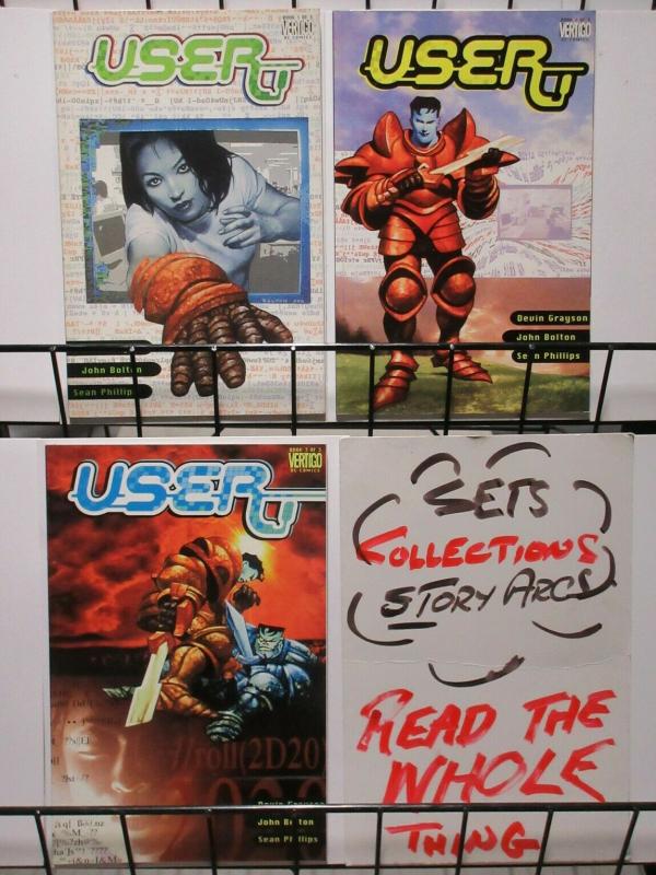 USER (2001 VERTIGO) 1-3  JOHN BOLTON  complete story!