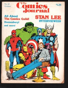 Comics Journal #42 1978-Fantagraphics-Stan Lee cover & interview-Comic Creato...