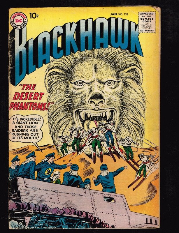 Blackhawk #132 ~ The Raids of the Rocketeers ~ (5.0) 1959 WH