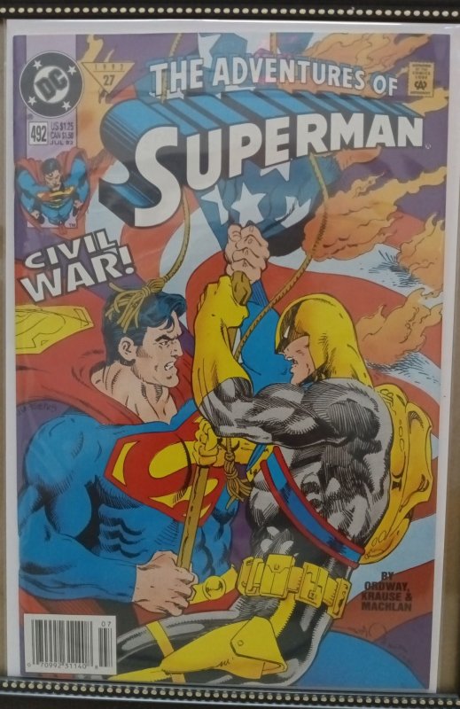 Adventures of Superman #492 (1992).  Nw43