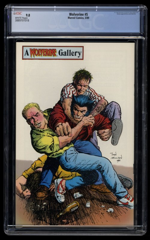 Wolverine #5 CGC NM/M 9.8 White Pages