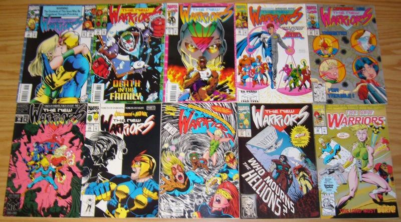 New Warriors #1-75 VF/NM complete series + annual 1-4 + ashcan - mark bagley set