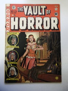 Vault of Horror #23 VG Condition moisture stains, rusty staples