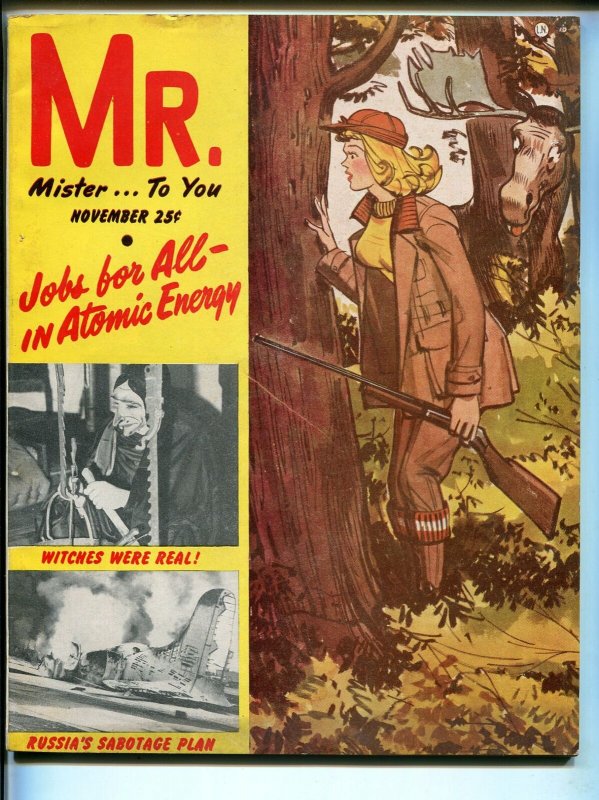 Mr. 11/1951-pulp-adventure-Laura Lord cheesecake-Priscilla cover-FN