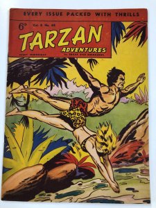 TARZAN ADVENTURES V 8#48(1959) B&W daily strip reprints FINE Hogarth, Maxon