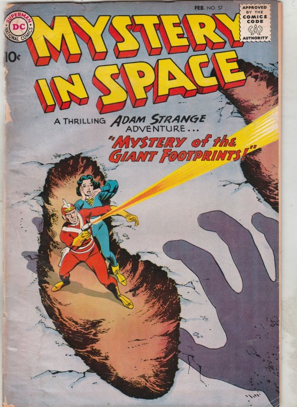 Mystery in Space #57 (1960) 5th Adam Strange wow! Affordable-Grade VG+