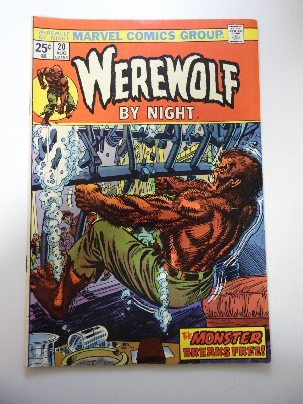 Werewolf by Night #20 (1974) FN+ Condition MVS Intact