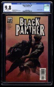 Black Panther #2 CGC NM/M 9.8 White Pages 1st Shuri!