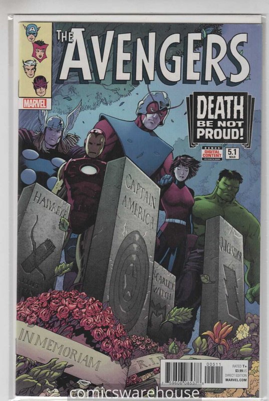 AVENGERS (2016 MARVEL) #5.1 NM A40934