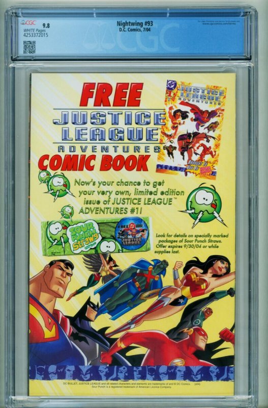 Nightwing #93  2004 - DC -CGC 9.8 - Comic Book-4253372015