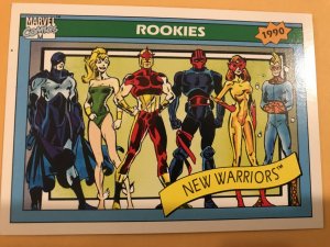 NEW WARRIORS #85 : 1990 Marvel Universe Series 1 card, NM/M,  Rookies