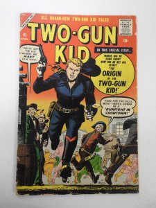 Two-Gun Kid #41 (1958) VG centerfold detached bottom staple, 1 in spine split