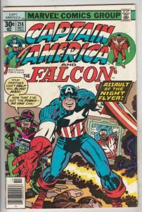 Captain America #214 (Oct-77) FN/VF Mid-High-Grade Captain America