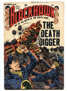 BLACKHAWK COMICS #80-QUALITY-1954-REED CRANDALL ART-THE DEATH DIGGER FN/VF 