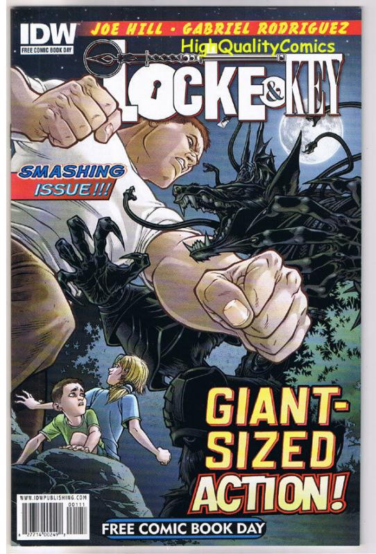 LOCKE and KEY, FCBD, Gabe Rodriquez, Joe Hill, 2011, NM, great art, IDW