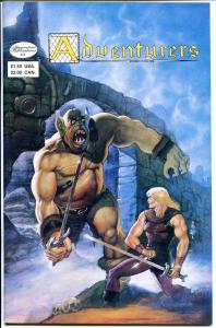 ADVENTURERS #3, VF to NM, Aircel, Warriors,Swords, Ogre, Dwarf. 1986