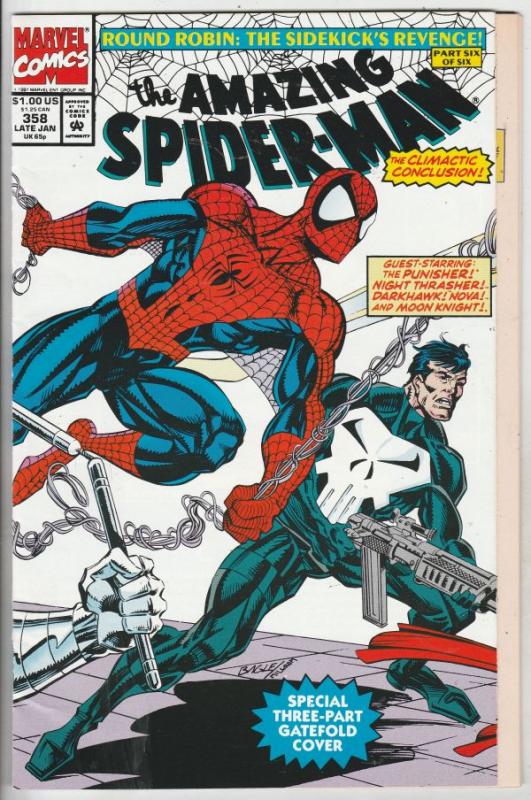 Amazing Spider-Man #358 (Feb-92) NM/NM- High-Grade Spider-Man
