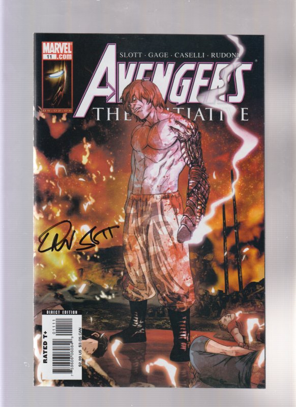 Avengers: The Initiative #11 - SIGNED BY DAN SLOTT! (8.5/9.0) 2008