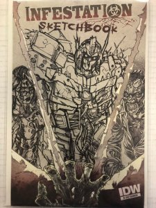 Infestation Sketchbook Comic Book RI Cover IDW 2011