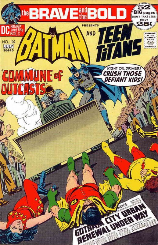 Brave and the Bold, The #102 FN ; DC | July 1972 Batman Teen Titans