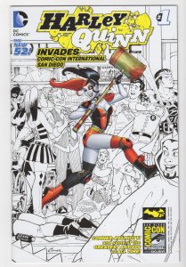 Harley Quinn Invades ComicCon (2014) Amanda Conner Black/White Variant VF