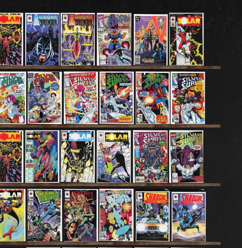 Huge Lot 150+ Comics with Silver Surfer, Shadowman, Secret Weapons & More!