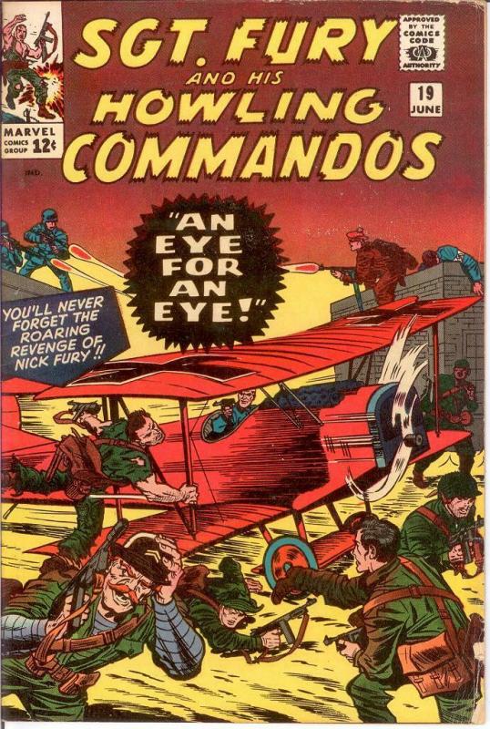 SERGEANT FURY 19 VG June 1965 COMICS BOOK