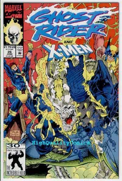 GHOST RIDER #26, NM, X-men, Jim Lee, Motorcycle, 1990, lots more GR in store